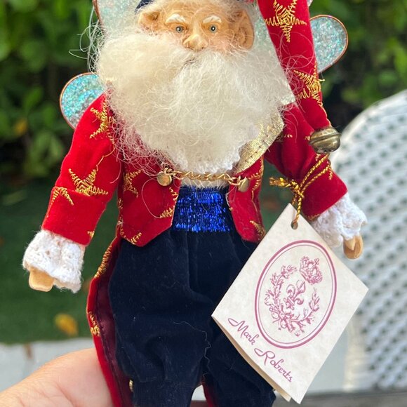 Mark Roberts Vintage Santa Claus ELF Enchanted Forest Fairy Doll Ornament Stars - Picture 2 of 8